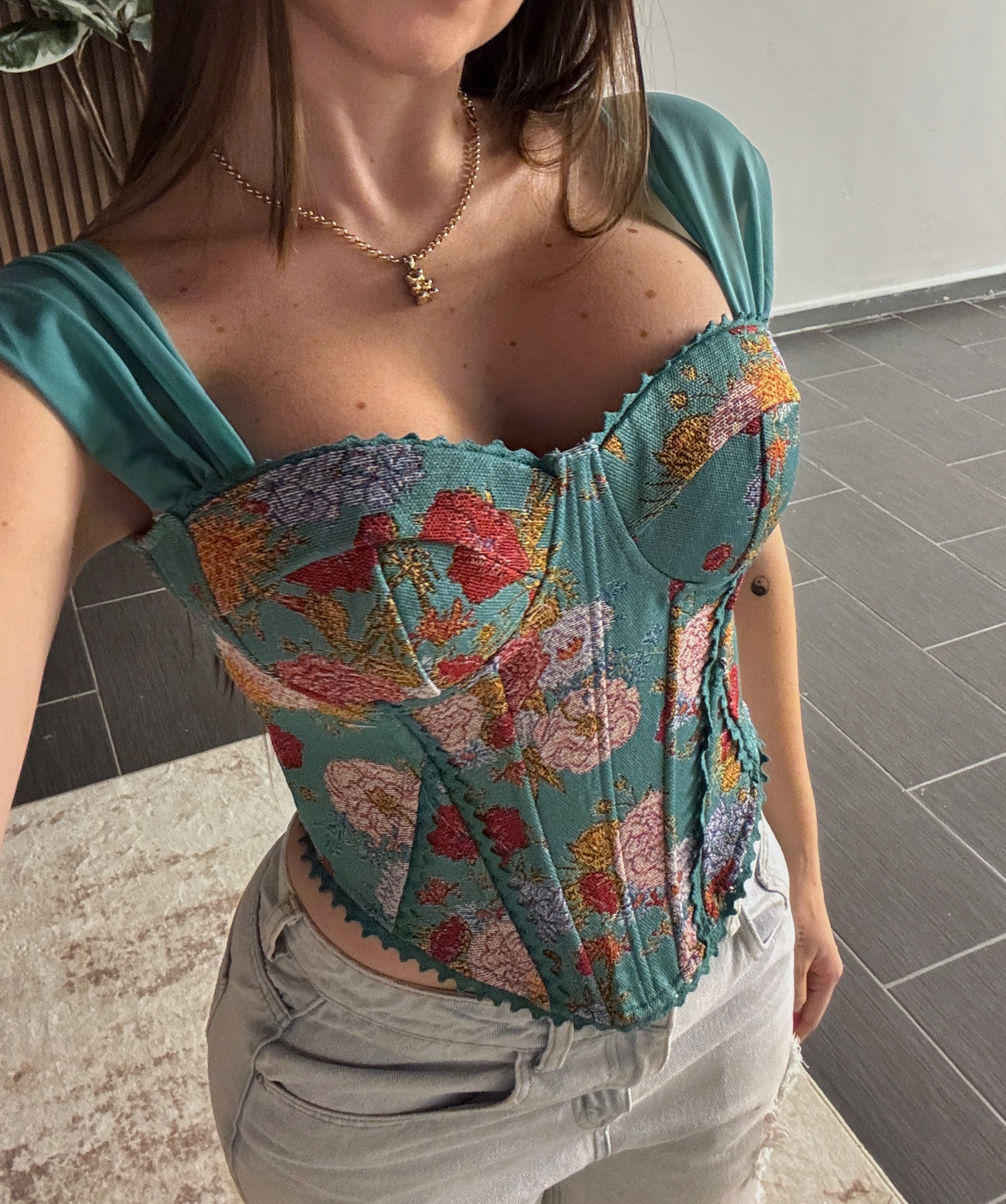 Floral corset