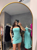 Aqua Mini dress
