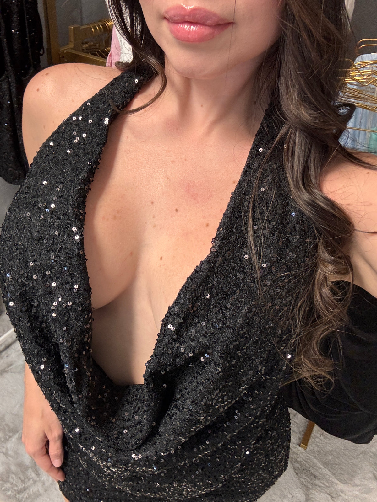 Sequin Black dress