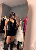 Black halter top