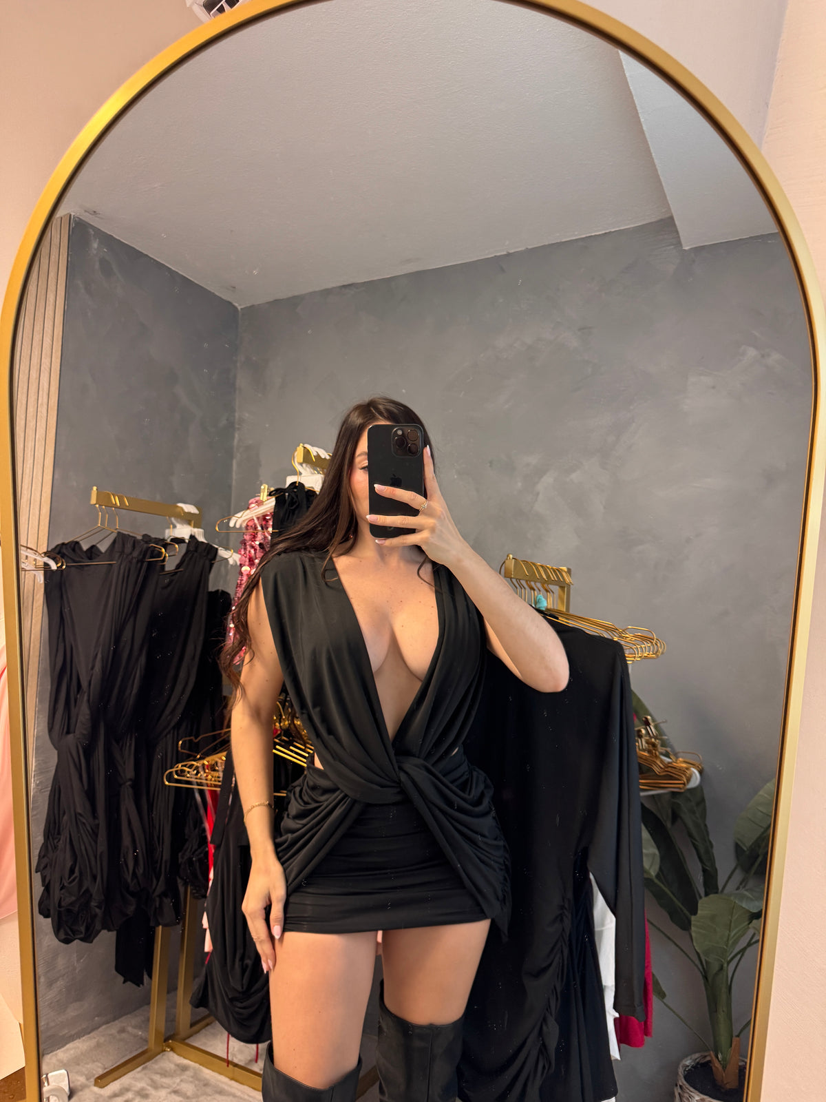 Goddess Black Dress