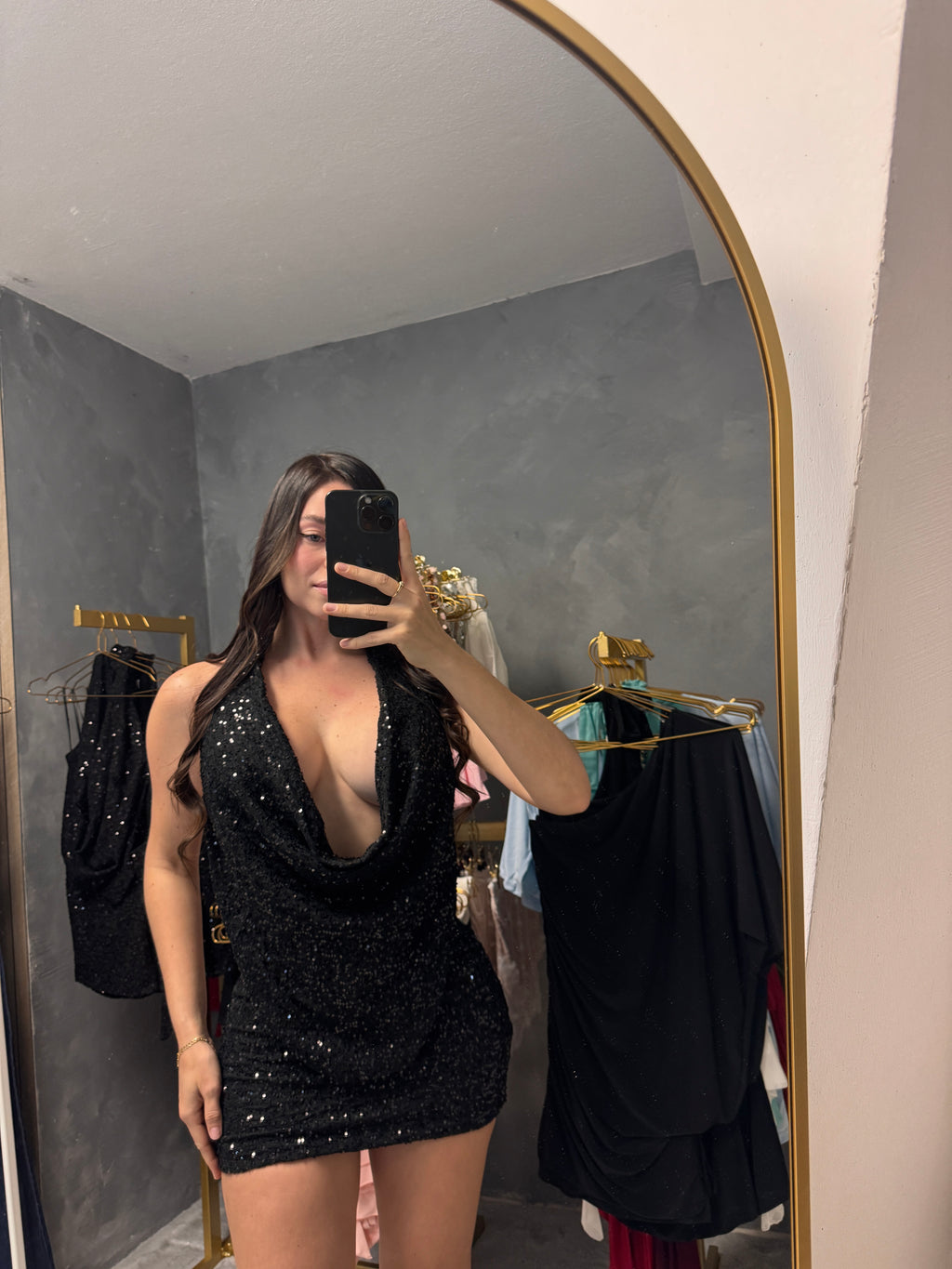 Sequin Black dress