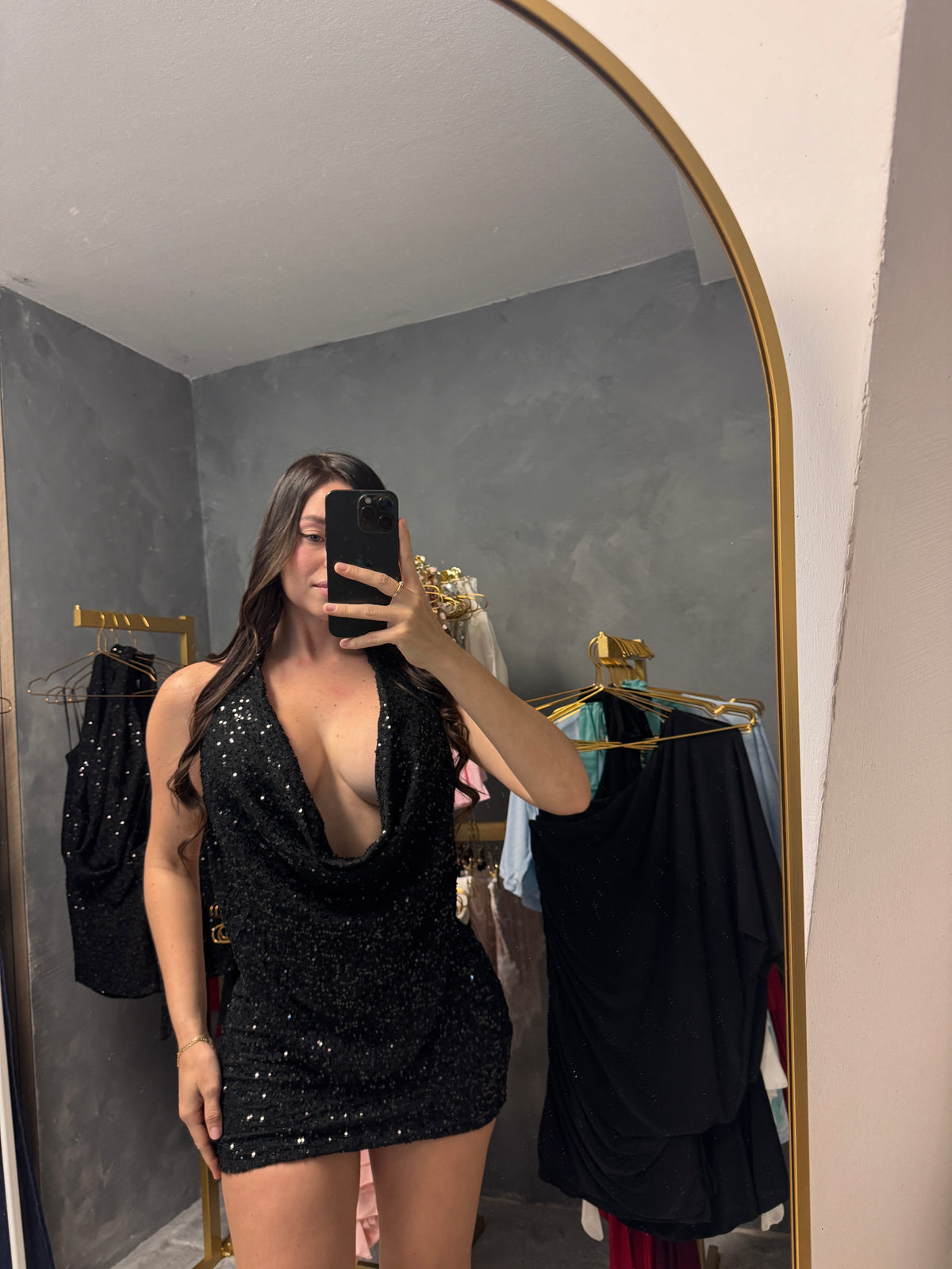 Sequin Black dress