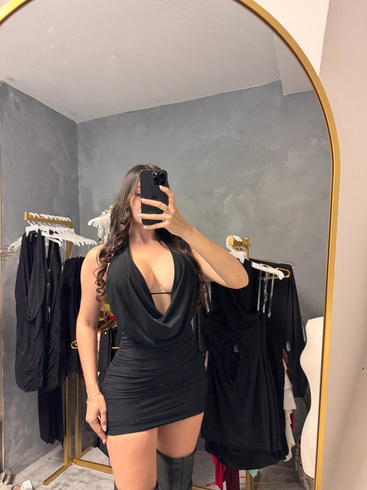 Black Halter Dress