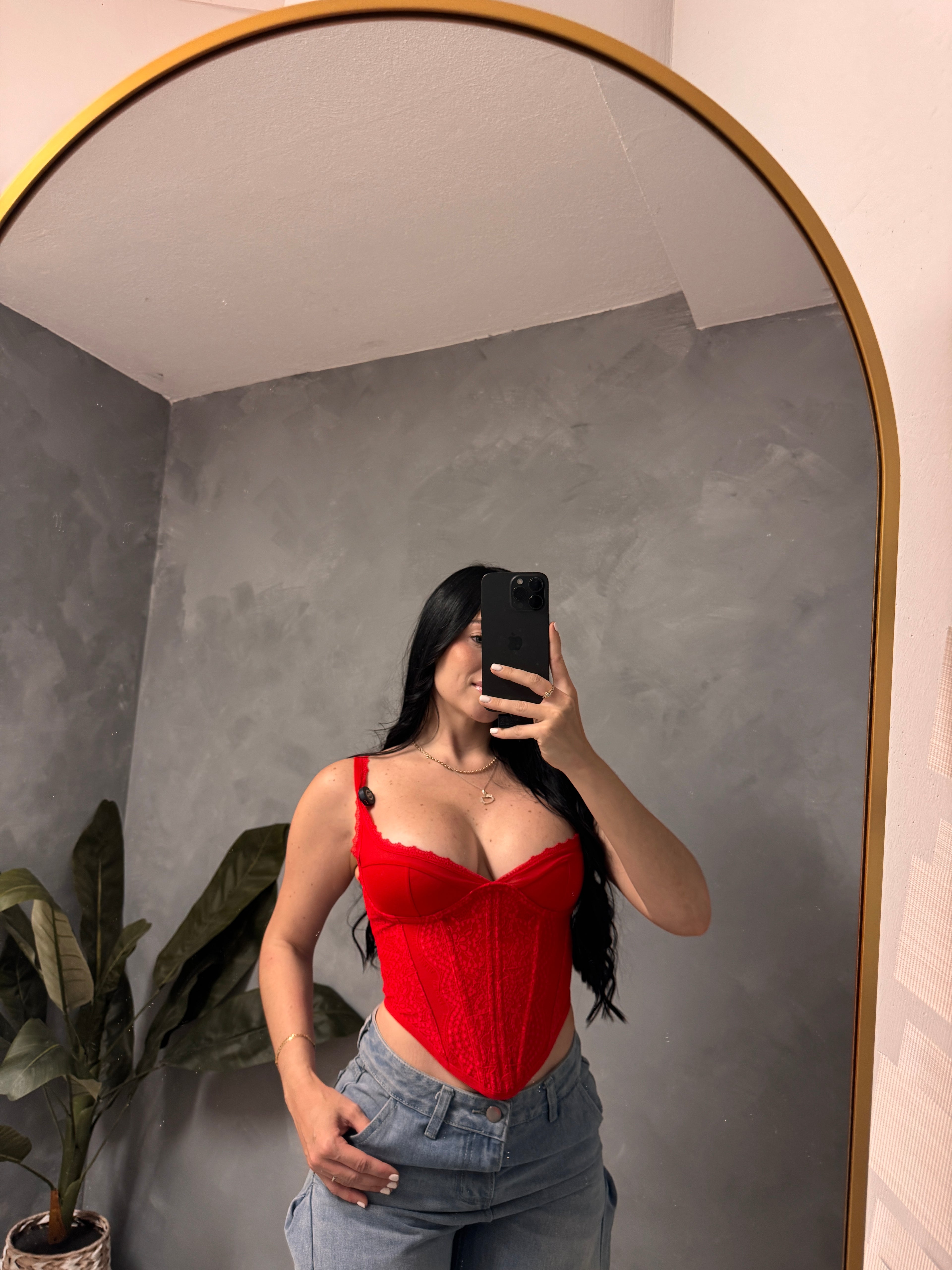 Red corset