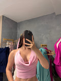 Pink halter top