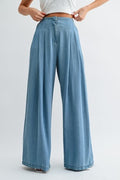 Wide leg denim Pant